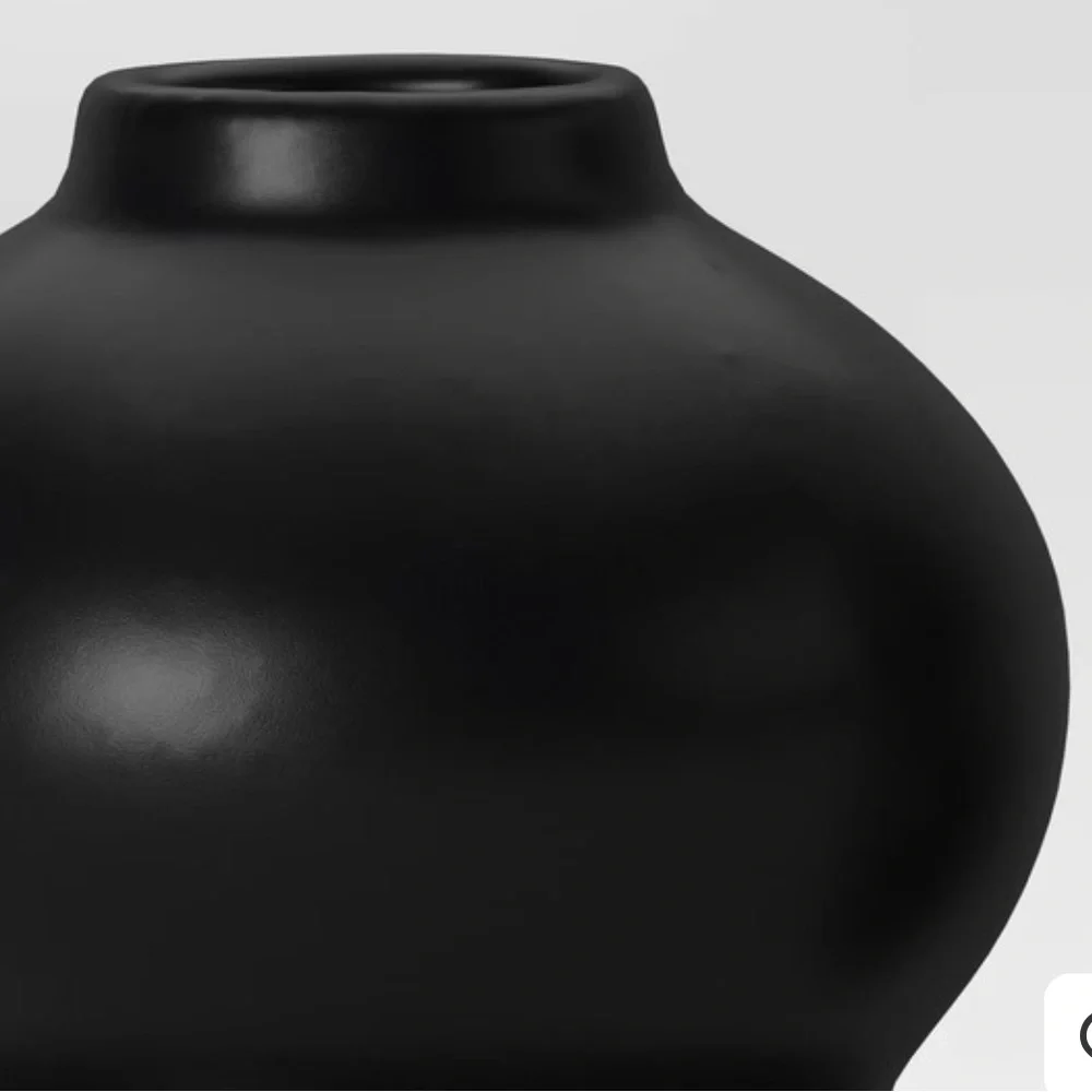 Modern Matte Black Sculptural Bud Vase Set of 2 | Luxe‎ Minimal Home Decor